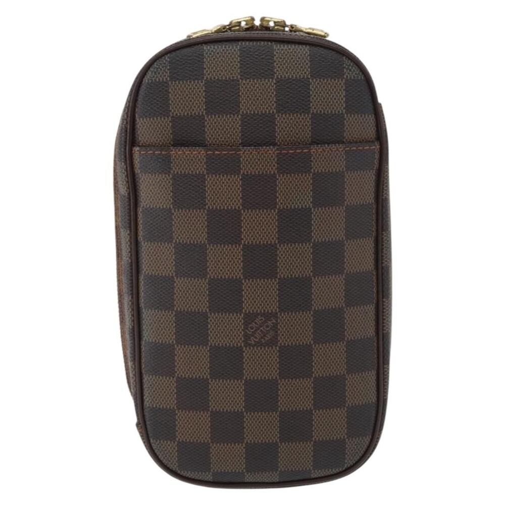 Louis Vuitton Damier Ebene Pochette Gange Shoulder Bag Spo Brown